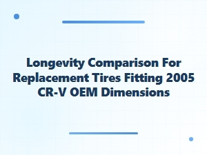 Comparing Longevity for Honda Cr-V Replacement Tires